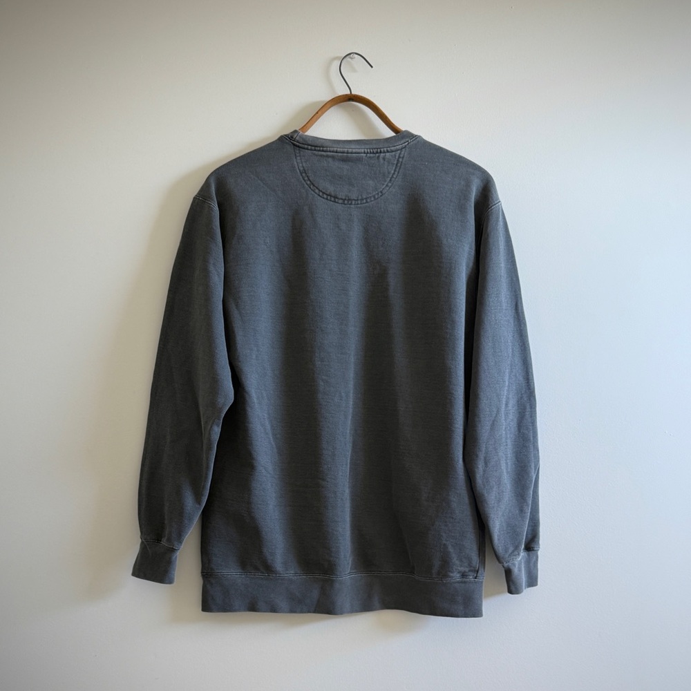 Comfort Colors Dark Gray Houston Logo Athletic Crewneck Sweatshirt - Picture 5 of 9